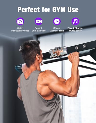 Image of Magnetic Phone Holder for Gym, 360 Rotatable, Fits 4.7-7 inch Smartphones with Thick Cases