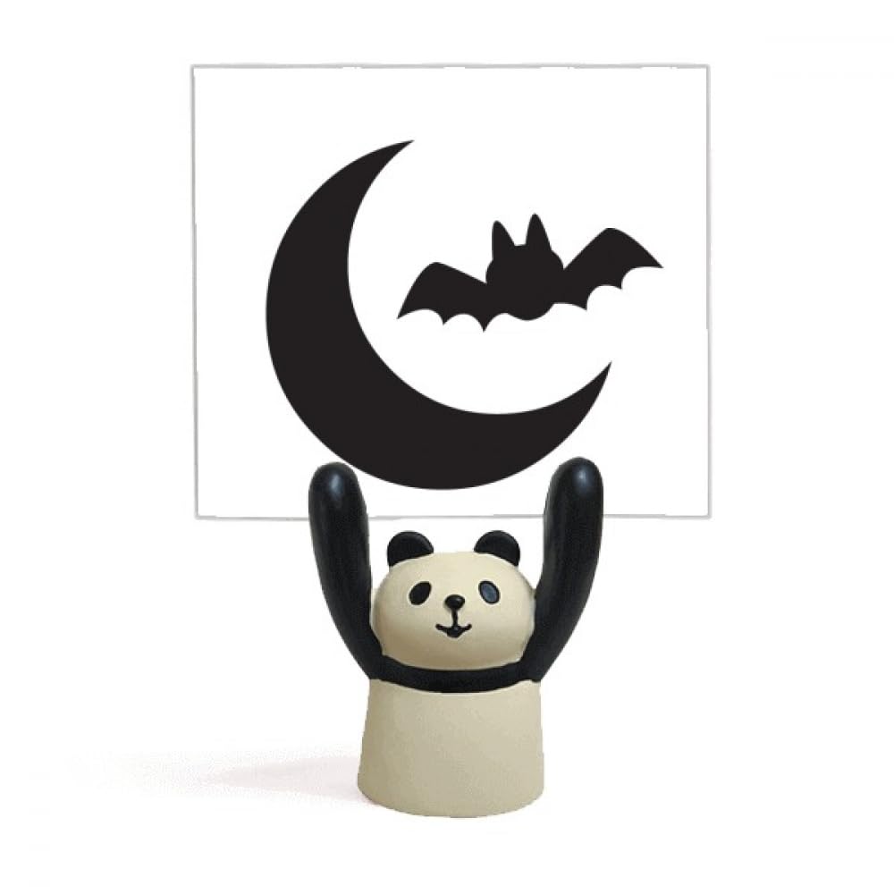 Support mémo Halloween lune et panda pour décorer la chambre d'enfant