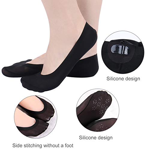 Women No Show Shoe Socks - Non Slip Invisible Boat Socks Low Cut Tight2