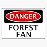 Danger Nottingham Forest, Forest Fan, Football Funny Fake Safety Sign Window Bumper Sticker Decal 5"