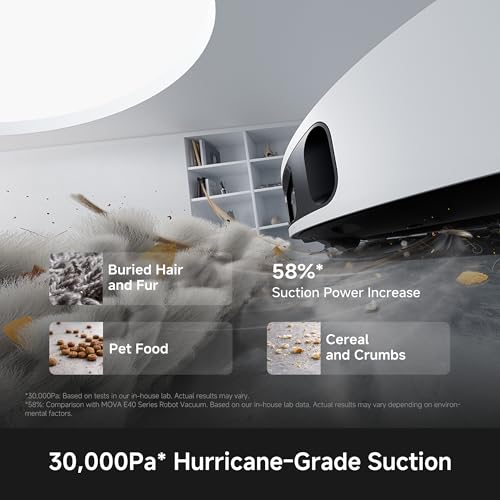 Image of MOVA P20 Ultra Robot Vacuum and Mop, 30,000Pa Suction, MopExtend Edge Cleaning, All-in-One Dock with 145F Mop Auto-Drying, 100 Days Auto-Empty, Liftable Spinning Mop for Carpet, Hard Floors, Pet Hair