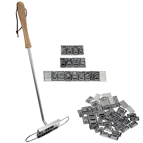 Set de hierro para marcar BBQ con letras intercambiables miniatura 2