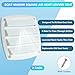 BALAVA Marine Boat Vent 5.3 inch,Louvered Flush Plastic Thru Vent,Nylon Louvered Vents Boat Cover Vent,Boat Marine Hull Grill Cover Replacement Part for Boats RVs,Include Screws(White,2Pack)