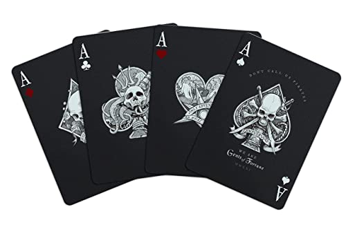 Gents Of Fortune Playing Cards Black Flag Edition Waterproof Gent Supply #TOP3