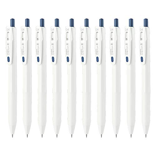 ZEBRA B-JJS29-R1-VBGR Sarasa R - Bolígrafo de gel (0,4 mm, 10 unidades), color azul y gris