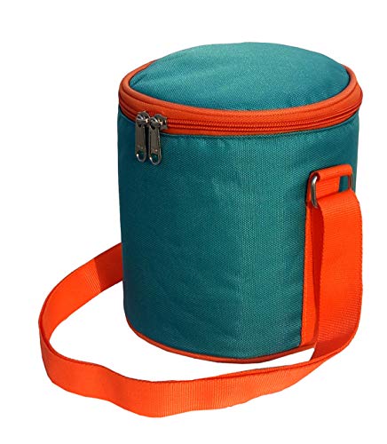 Image of Insulated Lunch Bag, Polyester, Water Resistant, for Office, School /Collage and Travelling, 1 Litre (Without Containers, Size-6.5 X 6 X 6)