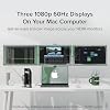 Plugable 14-in-1 USB C Docking Station | 4X HDMI Quad Dock with 100W Charging, HDMI Displays | Compatible with Windows, Thunderbolt (4X USB, 1x USB-C, Ethernet, SD Card, Audio) UD-3900C4