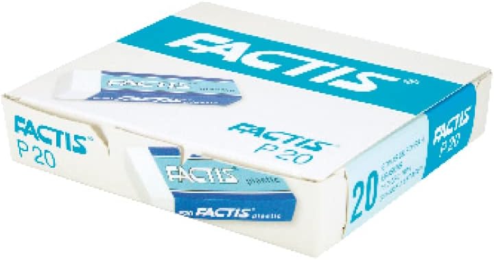 Box of 20 Erasers P20 with Cardboard Factis®
