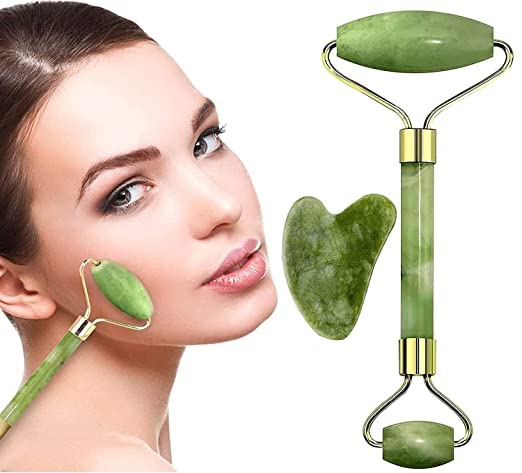 Mirariya 3d with Roller Face Body Massage And Anti Aging 100% Natural Z Stone Roller Msagger facial and Gua Sha Equipment for Body Massage (Free - Z Roller) Mirariya 3d with Roller Face Body Massage And Anti Aging 100% Natural Z Stone Roller Msagger facial and Gua Sha Equipment for Body Massage (Free - Z Roller)