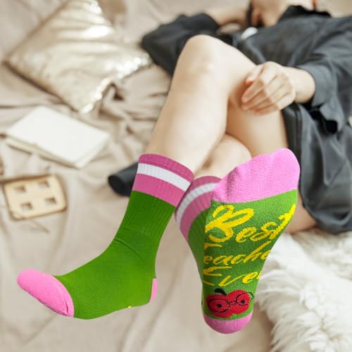 Doreen's Boutique Teacher Socks Best Teacher Ever For Women Men3
