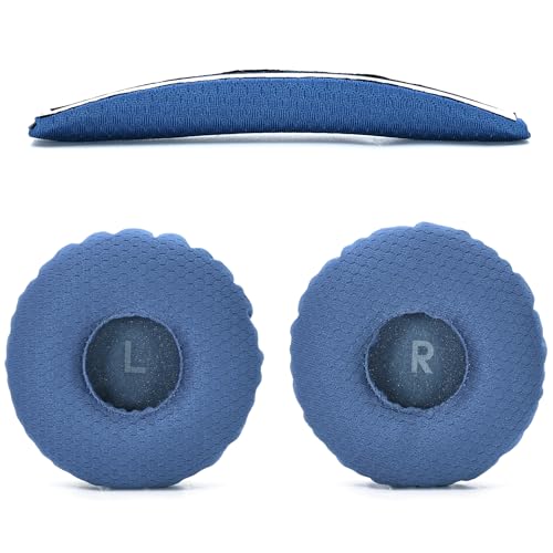 Coussinets JBL Tune 600BTNC tissu maille Defean bleu avec bandeau