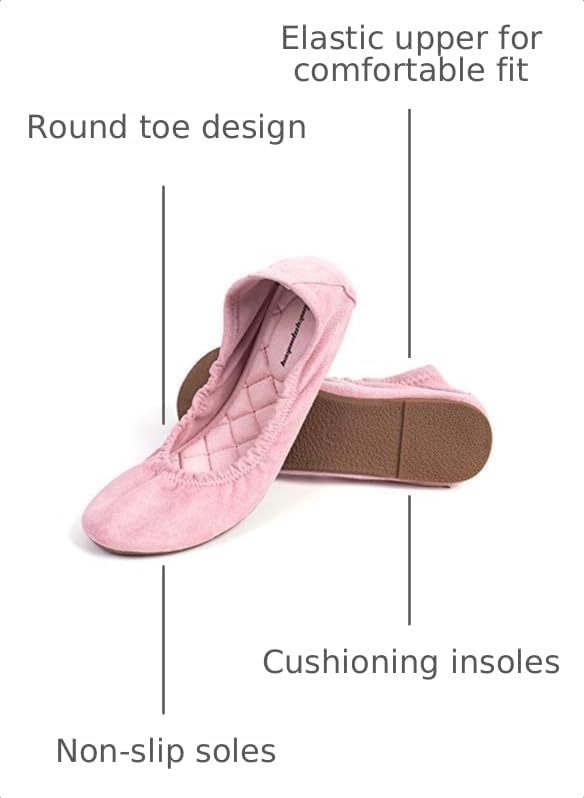 Image of FUNKYMONKEY Women's Ballet Flats Soft Round Toe Comfortable Shoes