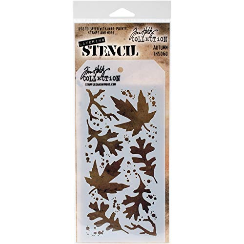 Stampers Anonymous THS060 Tim Holtz Layered Stencil, Multi-Colour, 4.125 x 8.5-Inch