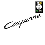 Plastic Vehicle Emblem - Black Rear Badge for Cars - Cayenne Letters Emblem Maker Explorador Private Label