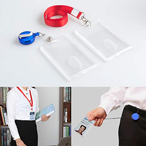 Clear Heavy Duty Id Badge Holders- 3 Pack #TOP5