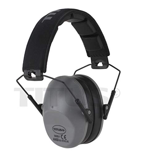 Titus 2-Series Premium Low Profile Earmuffs, Ansi Rated High Nrr Noise Reduction, Hearing Protection Industrial Ppe (With Pouch, Olive) #TOP6