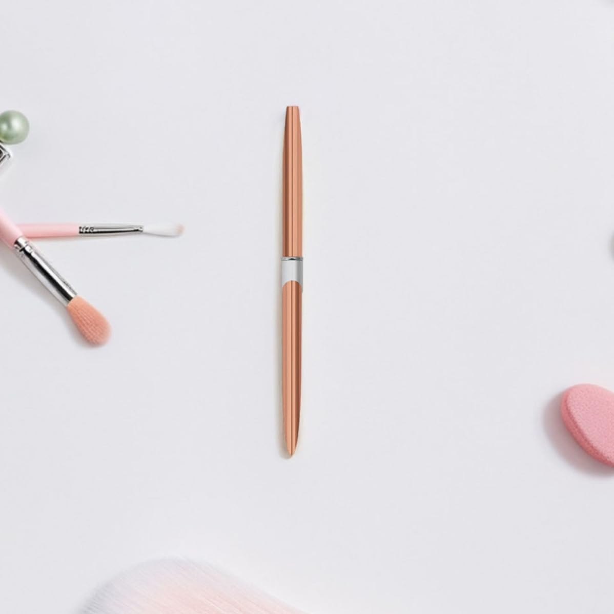 NUOBESTY 2pcs Nail Art Detailing Pens with Aluminum Handle Fine Nail Drawing Brushes Versatile Tool for Salons