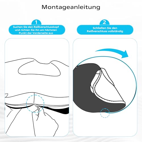 HELILBSRIAIN Donut Kissen–Hämorrhoiden Sitzkissen für Steißbein Entlastung, Ergonomisches Memory Foam Kissen, Geeignet für Bürostühle, Autos und Rollstühle