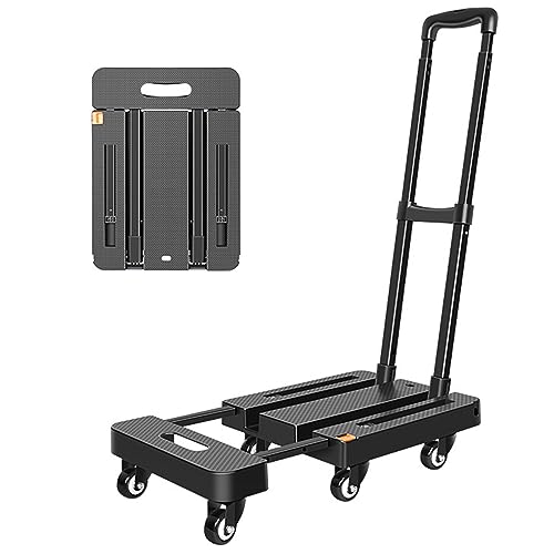 Carretilla plegable con 6 ruedas giratorias para carga pesada miniatura 1