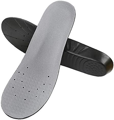 Shoe Insoles, Memory Foam Insoles, Orthotic Insoles, Shoes Insert for Men and Women, Providing Great Shock Absorption and Cushion, Arch Support (Black/Gray, M)