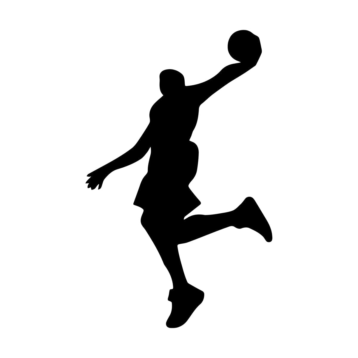 Basketball wall Decal Jump slam Dunk Shot Silhouette Home Decor Vinyl Sticker Boys Room slam Dunk wall Decal Decoration Extra Large - 65x105cm — image 1