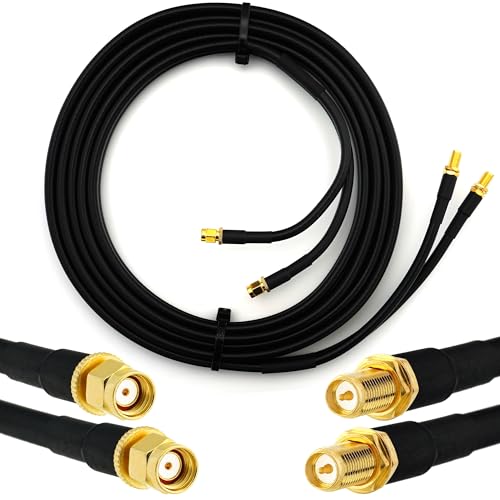 Câble Antenne WiFi RP-SMA Étanche HF240 Réduction Perte Signal 2m