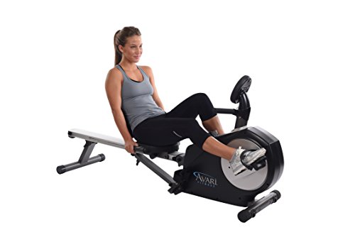 working out in Avari A150-335 Conversion II Rower/Recumbent Bike