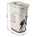 Rotho MyPet Cody Tierfutterbehälter 25l mit Deckel und Schüttvorrichtung, Kunststoff (PP) BPA-frei, anthrazit/weiss, 25l (33.0 x 25.0 x 46.3 cm)