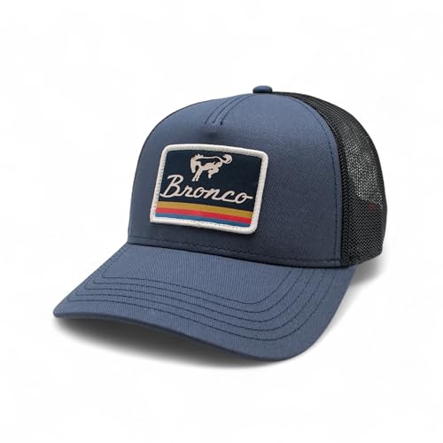 AMERICAN NEEDLE Officially Licensed Ford Bronco Valin Adjustable Trucker Hat Breaker Blue/Black