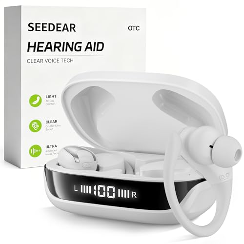 Understanding Hearing Aid Channels and Bands 7 SEEDEAR Rechargeable Hearing Aids for Seniors, OTC Digital Hearing Aids with Smart Noise Reduction, Comfortable Over-Ear Hearing Amplifier with Portable Charging Case, Clear Sound, Easy Operation (Pearl White)