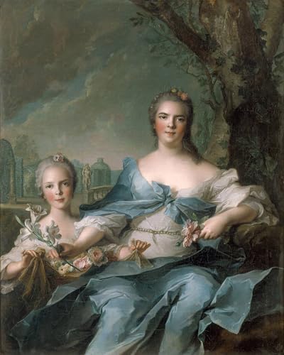 Affiche toile duchesse de Parme Jean Marc Nattier portrait décoration mural grand format