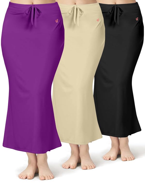 Image of TRENDMALLS Women Saree Shapewear Petticoat for Women, Cotton Blended,Petticoat,Skirts for Women,Shape Wear Dress for Saree Shaper(Combo-Pack)