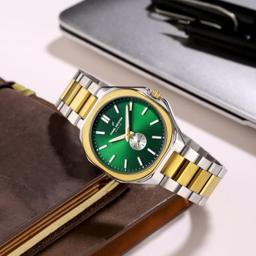 Image of Daniel Hechter Paris Villiers Collection Analog Watch for Men with Round Dial, Small Seconds Sub-Dial, Luminos Hand and Hour Markers and Stainless Steel Strap - DHM1052