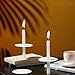 Church Candles with Drip Protectors, Box of 50 Candles, Devotional Candlelight Vigil Service Taper Candles, Smokeless,Unscented White 5