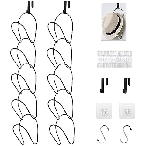 LINFIDITE 10 Pack Hat Rack Organiser Cover