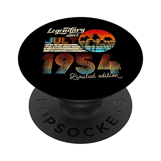 Legendario De Cumpleaños Desde Julio De 1954 Regalo PopSockets PopGrip Intercambiable