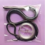 Fake Snake, 2025 Snake Prank with String Clip, Realistic Snake Prank, Rubber Snake, Pranks for Adults Funny Fake Snake Prank, Fake Snakes Funny Pranks Prank Toys(Dark Green)