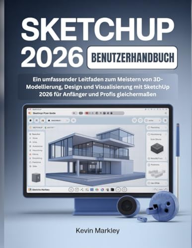 SKETCHUP 2026 BENUTZERHANDBUCH: Ein umfassender Leitfaden zum Meistern von 3D-Modellierung, Design und Visualisierung mit SketchUp 2026 für Anfänger und Profis gleichermaßen