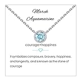 piedra aguamarina beneficios DISEÑO ÚNICO: collar simple pero personalizado. Cada collar de piedra natal tiene una piedra natal y un significado diferente. También se incluye una hermosa tarjeta en la caja, que indica los mejores deseos de la piedra de nacimiento. Esperamos que todos obtengan los mejores deseos y las palabras sinceras de vez en cuando atraigan su corazón.
