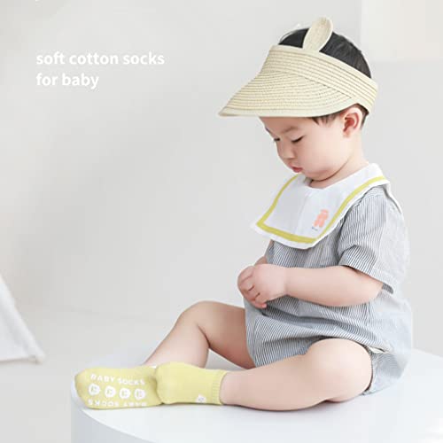 Baby Non-Skid Socks with Grips - Toddler & Newborn Non-Slip, Anti-Slip Unisex Ankle Floor Socks2