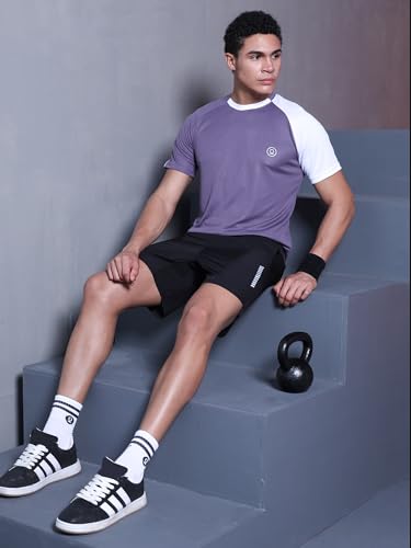 Image of CHKOKKO Gym Tshirt for Men Workout Regular fit t Shirt for man Breathable Dry fit Sports t Shirt Half Sleeve Activewear Round Neck Yoga and Running & Outdoor activites
