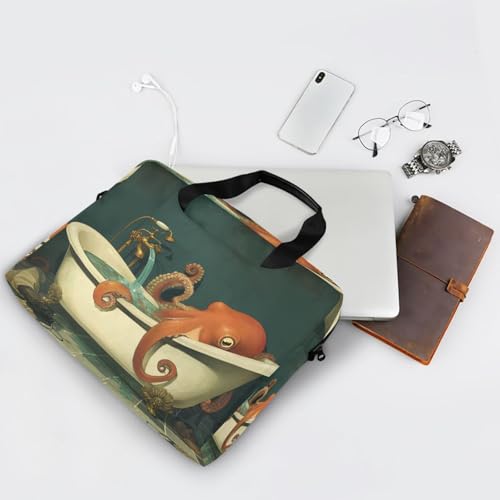 Bolso bandolera para laptop 15.6 pulgadas con asa y correa miniatura 7