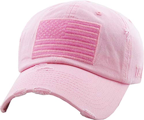 KBVT-209 PNK Tactical Operator with USA Flag Patch US Army Military Baseball Cap Adjustable