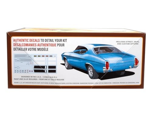 Kit Modelo 1969 Chevelle SS 396 Escala 1:25 miniatura 3