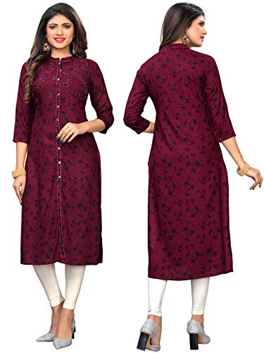 Vbuyz-Womens-Rayon-Embroidered-Straight-Stitched-Purple-Stylish-Kurta