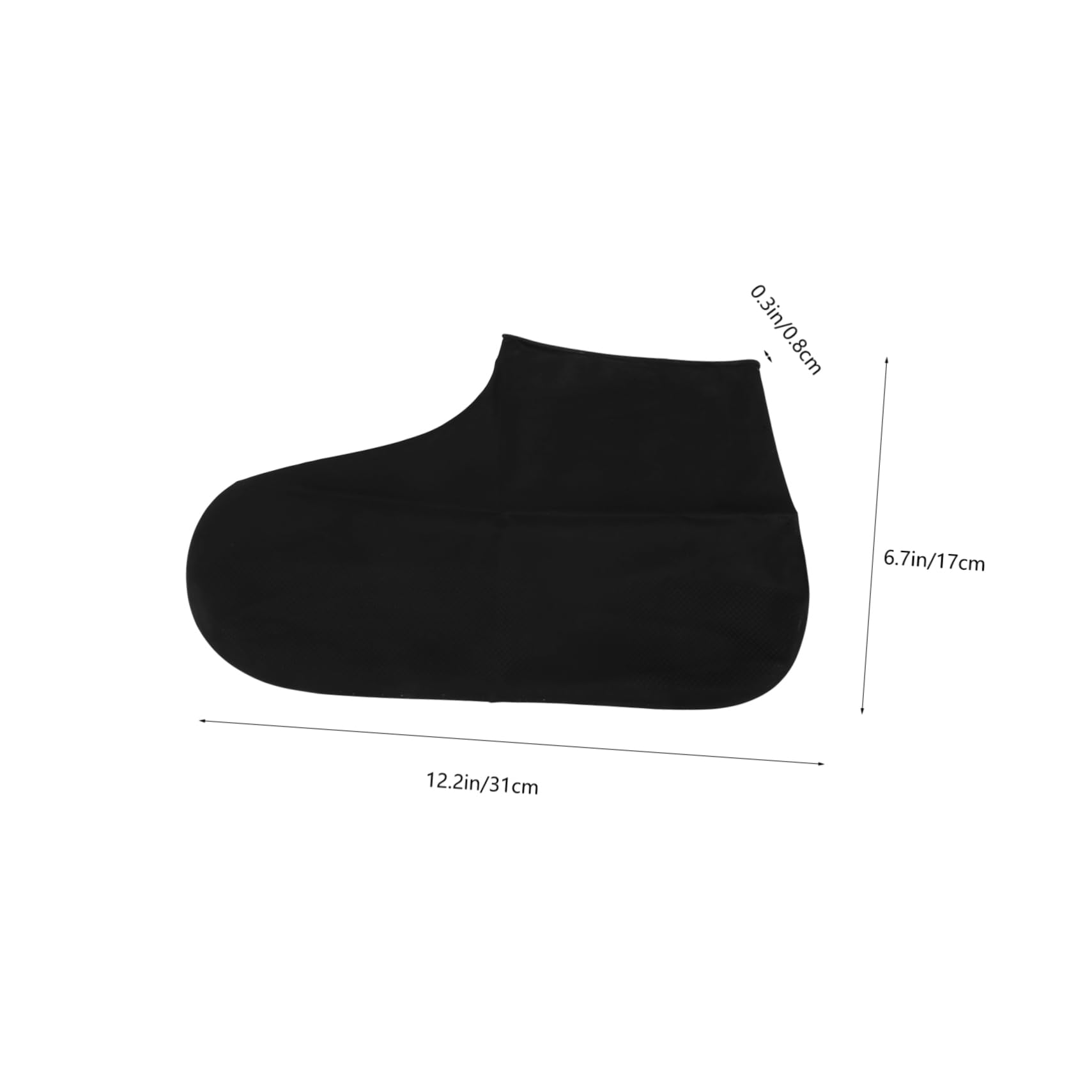 POPETPOP 1Pair Silicone Shoe Covers Nonslip Elastic Overshoes for Men Women Durable Rainproof Footwear Protection for Hiking Camping Cycling