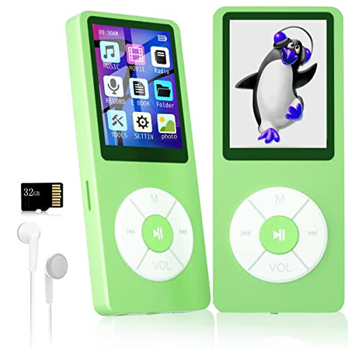 Image of MP3 Player with 32GB TF Card,Built-in HD Speaker,Portable HiFi Music Player with Video /Voice Recorder /FM Radio /Photo Viewer /E-Book Player for Kids