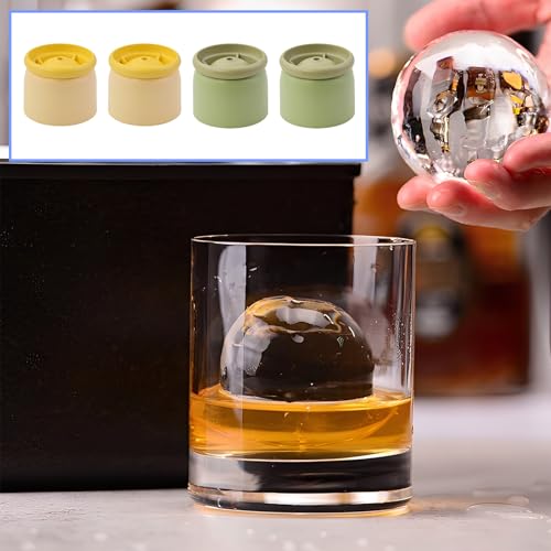 Molde para bolas de hielo redondas 4 unidades 2.4 pulg miniatura 5