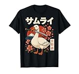 Ganso Samurái Japón Katana Camiseta