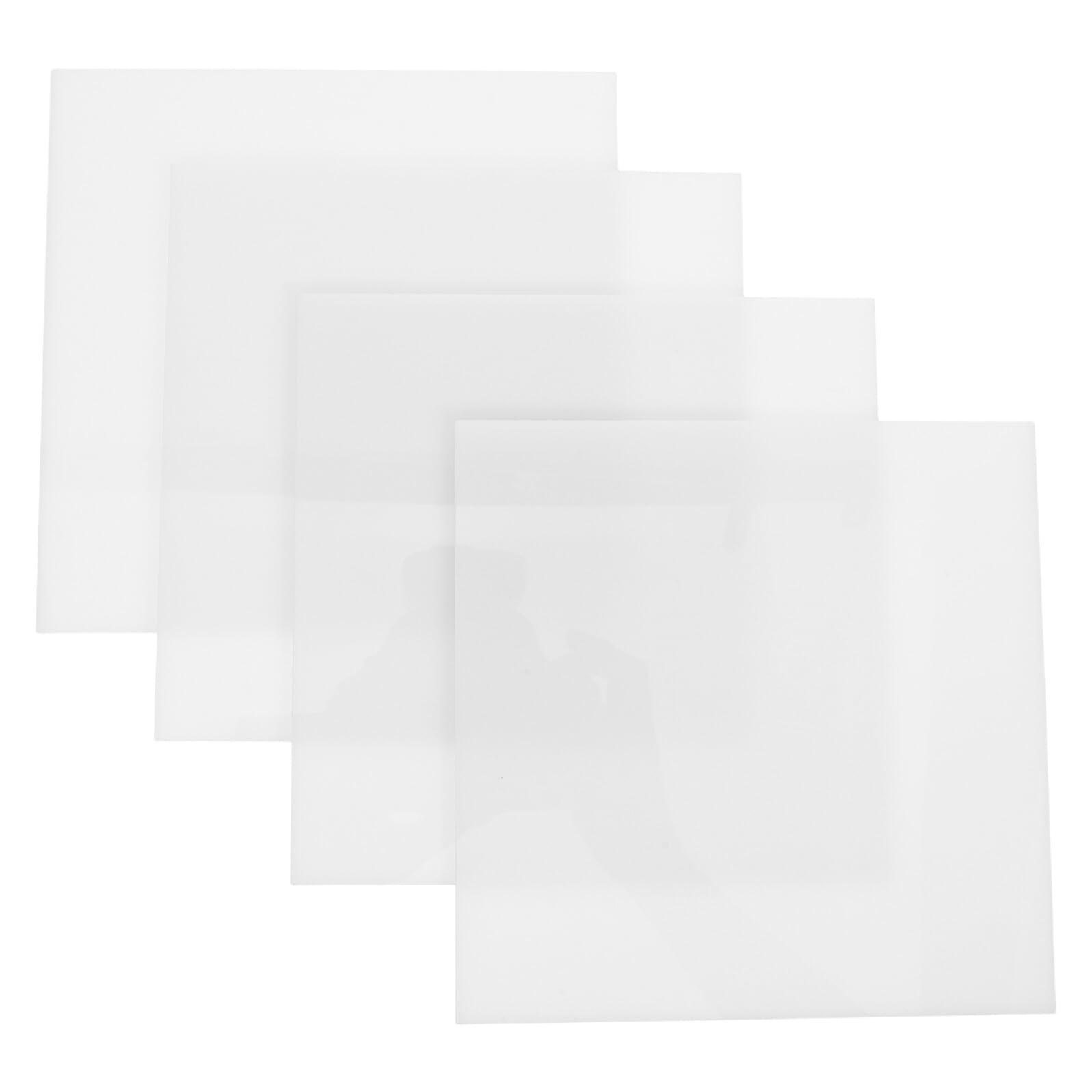 Ipetboom Diffuseurs de Lumière LED Compatibilité Polyvalente Blancs Lot de 4 en Acrylique Anti-éblouissement pour Plafonniers pour Salon et Fêtes